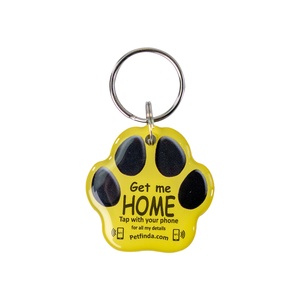 Custom Printing QR <strong>Code</strong> Pet Keychain RFID Epoxy NFC ID Name Tag for Engraving