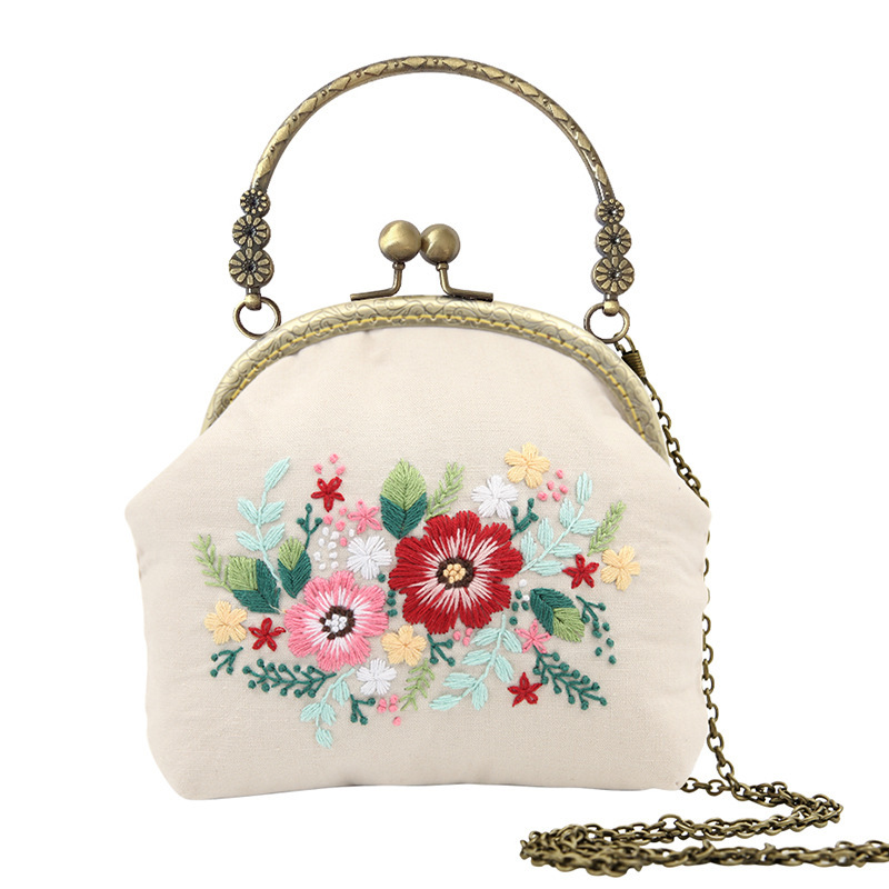 Kit da 16 pezzi per ricamo fai da te - Borsa