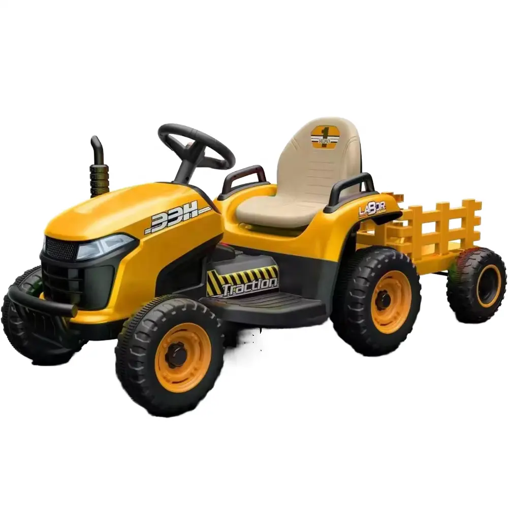 Vip Buddy 2.4G Elektrische Tractor 12V Batterij Aangedreven Pedaal Ride Speelgoed Auto Drive Aanhanger Ride-On Carskids Auto Elektrische 5 Jaar