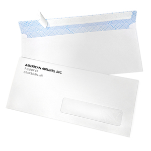 Großhandel individuell bedruckte #10 dl Umschläge selbstversiegelndes Fenster weiß #10 Sicherheit geschäftliche Versandumschläge - Product Image 2