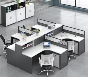Nuova scrivania da ufficio e sedia da ufficio scrivania da <span class=keywords><strong>computer</strong></span> semplice postazione di lavoro a forma di L con armadietto