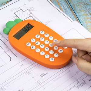 8 chữ số nút cao su hình dạng nhỏ cà rốt xuất hiện máy tính điện tử Máy Tính Bỏ Túi máy tính - Product Image 4