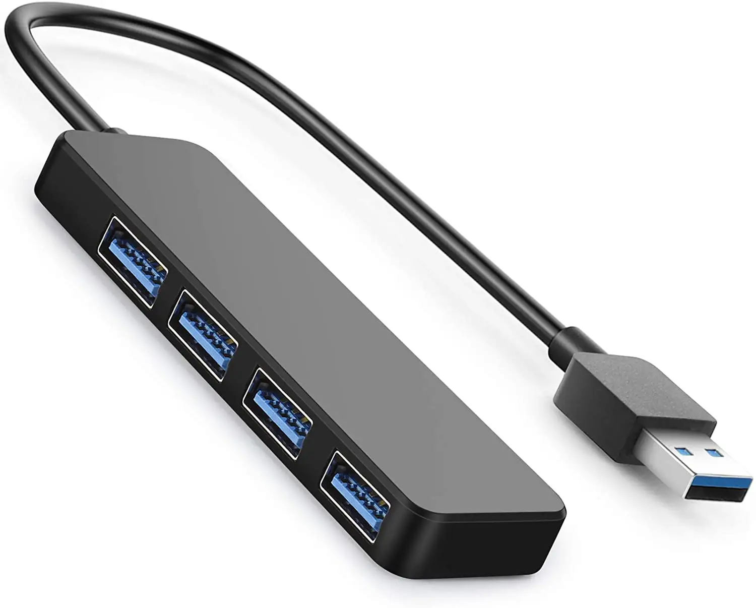4-Port USB 3.0 Hub, ultra ince veri USB Hub ile 1 ft genişletilmiş kablo [şarj değil destekli]