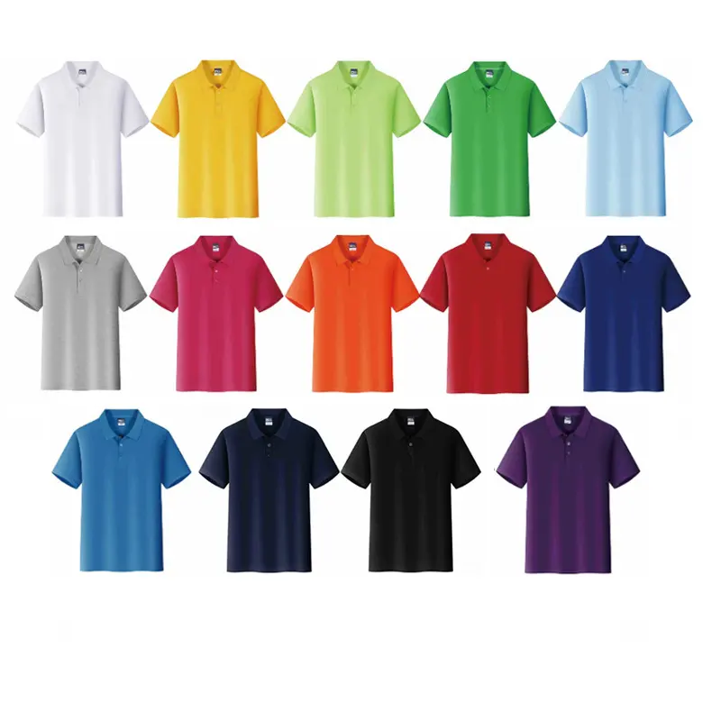 Camiseta lisa informal con logo de golf para hombre, polo simple, sublimación, 100% poliéster, manga corta, unisex, camisas ajustadas de gran tamaño