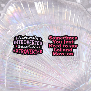 Hài Hước khá motivational ve áo Pin huy hiệu kim loại tích cực Tiếng Anh chữ cái thư ve áo Pin cho comity cụm từ - Product Image 5