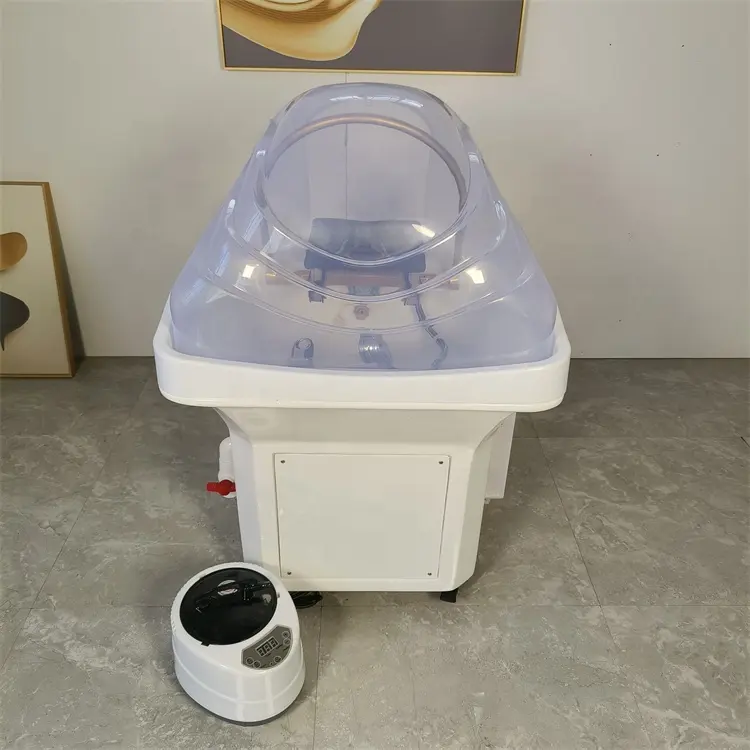 Siman set mangkuk sampo portabel, perlengkapan salon tanpa pemipaan dengan sirkulasi air dan pengukus multi-fungsi efisien