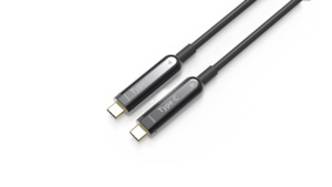 8K Alta Velocidade Masculino para Masculino Tipo c para Tipo c Cabos de Dados <span class=keywords><strong>USB</strong></span> Cabo de Vídeo Tipo C AOC Cabo De Fibra