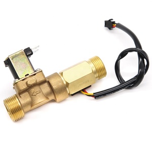 1/2'' 3/4'' Brass Digital Electric Combination Valve One-<strong>Way</strong> Water Flow Meter Hall Sensor Normally Closed <strong>on</strong> off Control Valve - Product Image 4