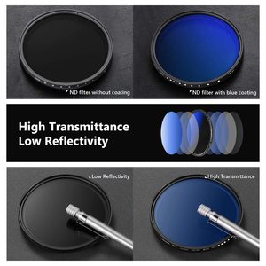 NEEWER <strong>58mm</strong> MRC Variable ND <strong>Filter</strong> ND2-ND400 Adjustable Variable Neutral Density ND <strong>Filter</strong> - Product Image 5