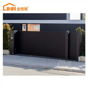 Jhr thương hiệu cao cấp louver trượt gấp lối vào cổng phía trước sân nhôm đường lái xe cổng thiết kế hàng rào và cổng cho nhà ở - Product Image 2