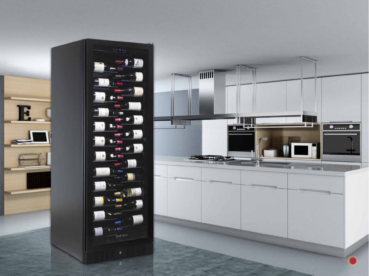 Built in 40 bottles Label-view Wine Cooler 1 zone