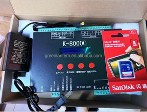 Soluzione di illuminazione intelligente Offline 8 porte SD Card Controller Led K-8000C DMX indirizzabile RGB Led Pixel Controller - Product Image 6