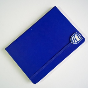 Custom Practical Work Meeting Unlined Handmade Texture Jotter <strong>Notebook</strong> <strong>With</strong> Rubber Shield on <strong>Elastic</strong> Band - Product Image 2
