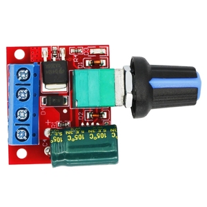 PWM DC 5V-35V 5A interruttore di regolazione della velocità del motore Auto a corrente continua regolatore regolatore regolatore regolatore interruttore regolabile modulo dimmer LED - Product Image 5