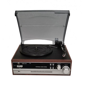 MP3コンバーター付きアンティークターンテーブルプレーヤーオリジナルビニールレコード
