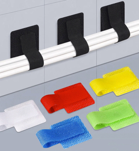 Gancho de almacenamiento de cables y tira de bucle 3M Gancho y lazo Cable Tie Nylon Sticky-Back Cord Organizador Relasable Gancho y correa de cable de bucle - Product Image 6