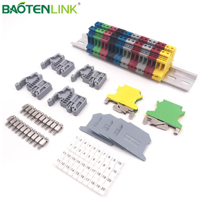 Bloque de terminales de carril Din eléctrico, Cable de jaula de tornillo de distribución Universal UK 2.5B, conexión de tornillo montada a través de 2,5mm - Product Image 2