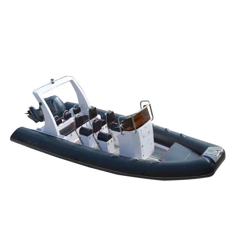 CE rib boat 19ft 580cm luxury patrol 580b inflatable tunnel jet boat factory inflatable fishing boat raft