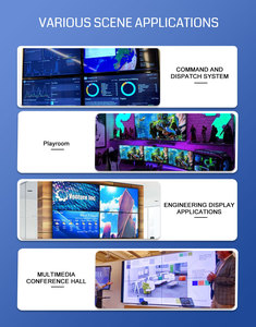 Bitvisus 4x4 2x2 1x4 4K60 POP HDMI PIP可编辑分辨率无缝KVM音频视频矩阵视频墙控制器