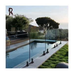 Steigender Edelstahl-Rohr handlauf für Wohn treppen geländer Design Rahmenloses Glas balkon geländer mit Fabrik preis - Product Image 4