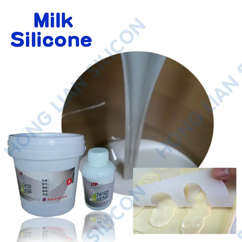 Stampo liquido artware fai da te stampo in silicone bianco latte auto-vulcanizzazione A/B lo stampo in gel di silice è realizzato in silicone liquido 100:2