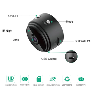 ホームセキュリティミニカメラ用A9カメラHD解像度スーパーWiFiカメラ - Product Image 5