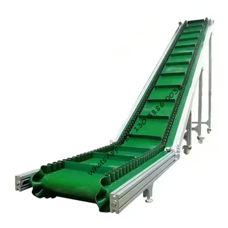 OEM Customized Top Selling Industrial High Efficiency Food Agriculture Conveyor Belt System Adjustable Speed Climbing Conveyor