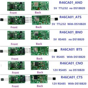 DS18B20 RS485 RS232 TTL Com UART Temperatura de adquisición de Modbus RTU para Arduino PC PLC MCU