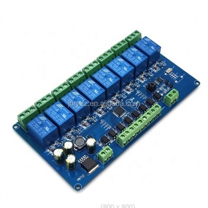 Módulo de relé ICZX de 8 canales y 5V, interruptor de entrada/salida RS485/TTL, comunicación en serie, placa Modbus Rtu