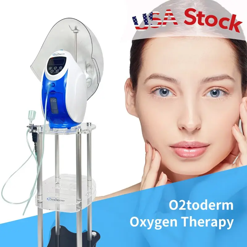 Spray facial de oxigênio o2toderm, máquina branqueadora rejuvenescimento da pele, terapia facial de oxigênio, otoderma