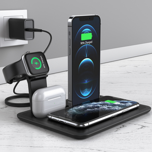 2024 Great Roc Newest 15w Fast Charger Wireless for Iphone Type C Charging Cable <strong>Port</strong> Wireless <strong>4</strong> in 1 Charging Charger Station - Product Image 2
