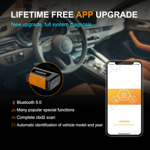 HUMZOR ND326 Herramienta de programación de llaves profesional Herramienta de diagnóstico de sistema completo de coche Software Actualizaciones gratuitas Escáner OBD2