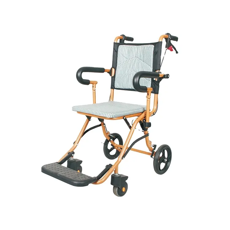 Kaiyang KY9001L-A united brakes Portable Traveling Wheelchair adult and Teenage Portable Aluminum Lightweight Wheelchair