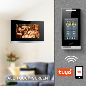 Android 8 pulgadas pantalla táctil Tuya <span class=keywords><strong>IP</strong></span> intercomunicador Video puerta teléfono apartamento con cable Video intercomunicador sistema de timbre - Product Image 4