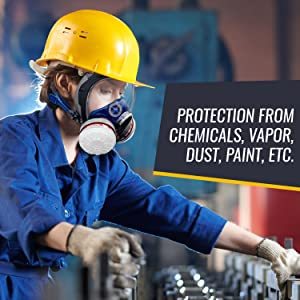 Produttore Full Face respiratore maschera antigas doppi filtri - Product Image 2