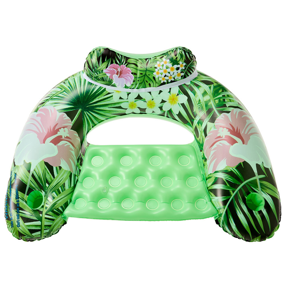 En forma de U - flores de color verde vibrante - embolsadas