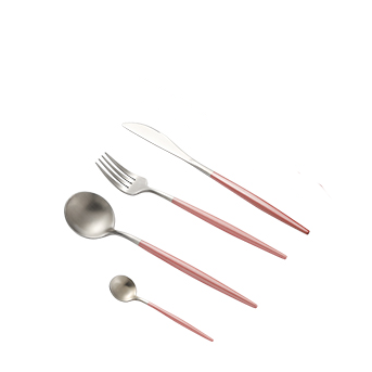 Argent rose 4pcs