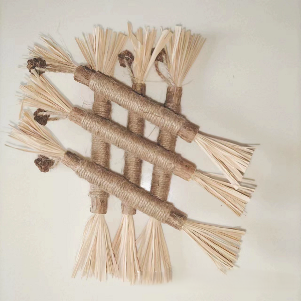 Raffia Silver Vine Cat Toy Stick 22cm Weight Approx 13g