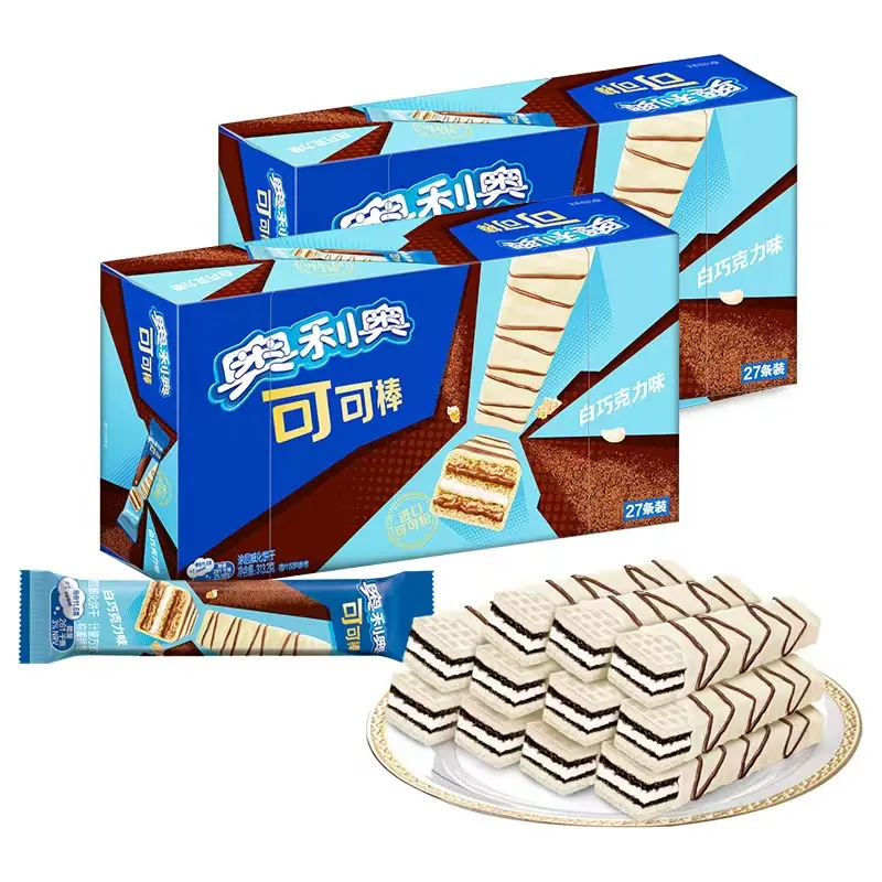 I nuovi prodotti cinesi colpiscono il mercato per snack casual caldi 313g di bastoncino di cacao al gusto di cioccolato bianco