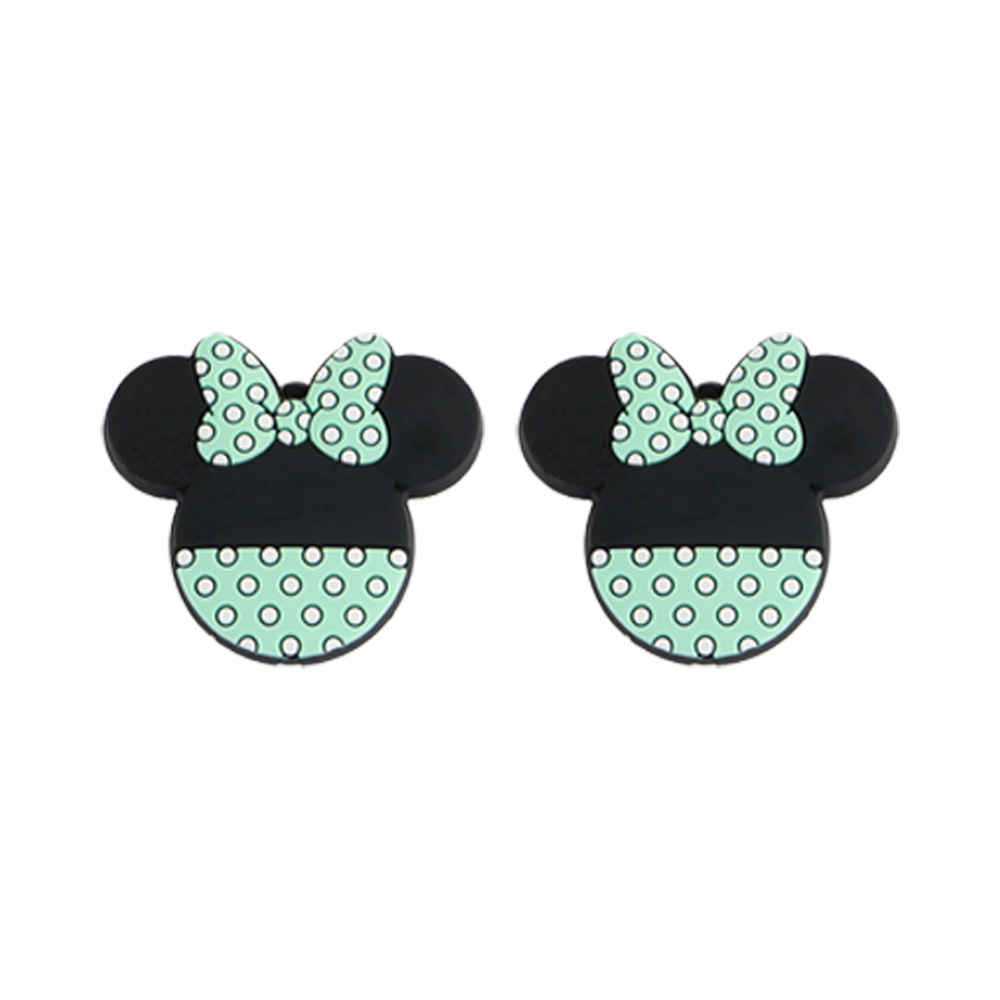 Perle focale en silicone pour souris, vert menthe SA18-Q