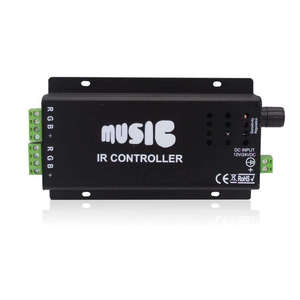 Smart Sound Control 12v 24v 4A <strong>Brightness</strong> Dimmer Kit 24 Keys Remote IR Receiver Music <strong>Sensor</strong> <strong>Led</strong> Light Strip <strong>Controller</strong> RGB - Product Image 4