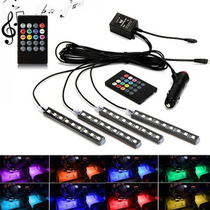USB Più Modalità di Led RGB Luce di Striscia A Distanza di Controllo Auto Decorative Interni Auto Atmosfera Lampada - Product Image 5