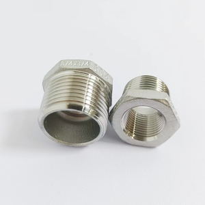 WAKAMSTU OEM不锈钢3/8 1英寸1/2x1/8减速器六角衬套NPT BSP外螺纹管端接头适配器减速器 - Product Image 6