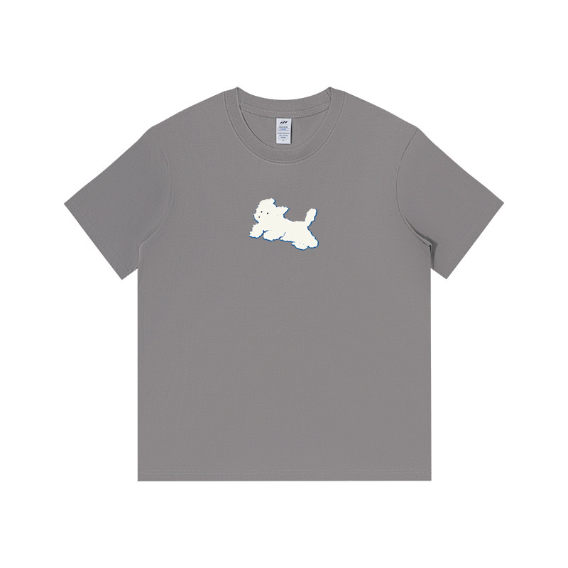 Cagnolino bianco - grigio nebbia