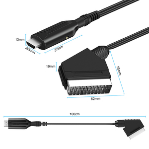 For Sky Box STB Plug and Play HDM1 to SCART Video Audio Upscale Converter for HD TV DVD 1080P/NTSC/PAL <strong>Adapter</strong> - Product Image 3