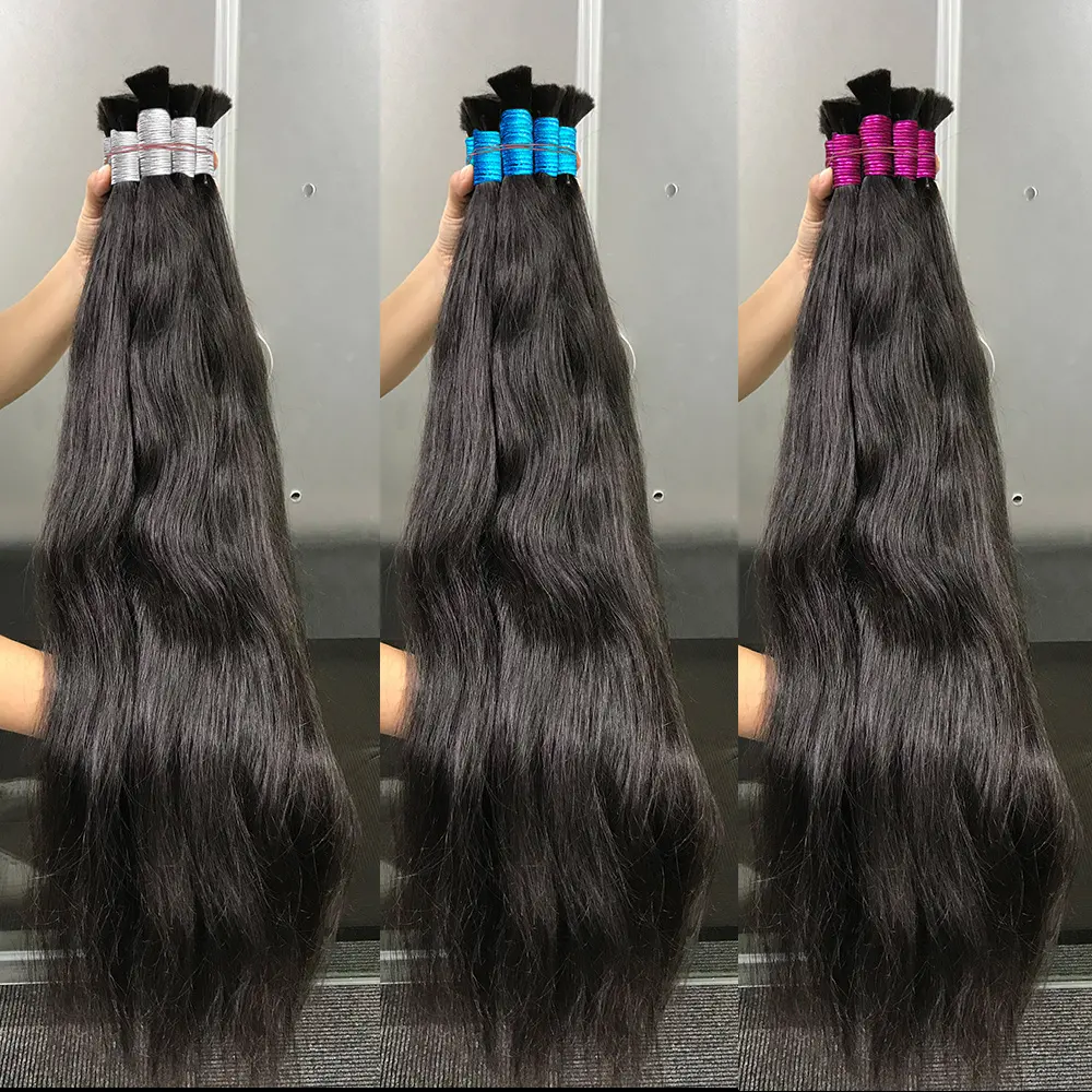 Extensão de cabelo humano a granel, frete grátis para o brasil vietnã cabelo humano virgem a granel extensões brasileiras de cabelo 10a grau humano