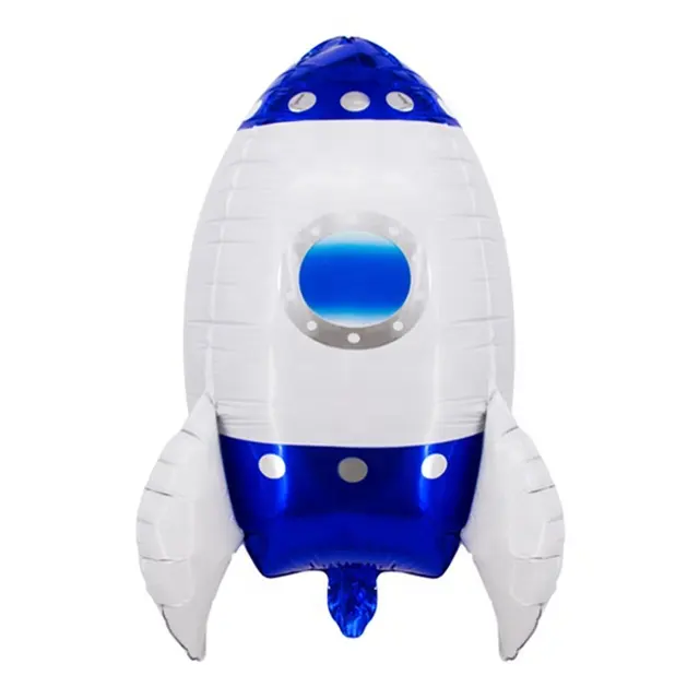 Beliebte 4D Raketen ballon für Kinder verkaufen gut Folie im In-und Ausland OEM-Design