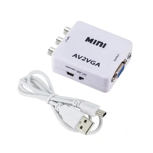 迷你1080P RCA CVBS影音至VGA适配器AV2VGA视频转换器，带USB电源线AV2VGA视频转换器转换器盒 - Product Image 3