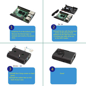 Оформляционная панель Raspberry Pi 4, корпус для корпуса с охлаждающим вентилятором - Product Image 6