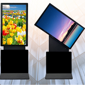 43 55 65 pollici pavimento rotante touch screen a rotazione orizzontale LCD digital signage pubblicità con ruote - Product Image 6